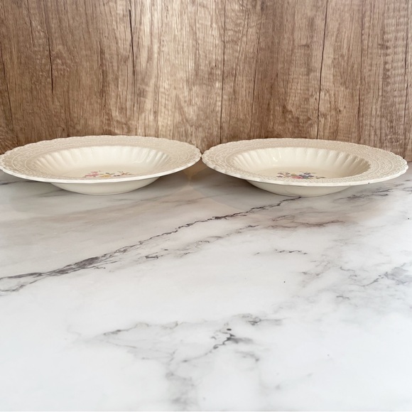 Vintage Spode's Jewel Floral Ann Hathaway Copeland Salad/Dessert Plate Soup Bowl - Picture 5 of 11